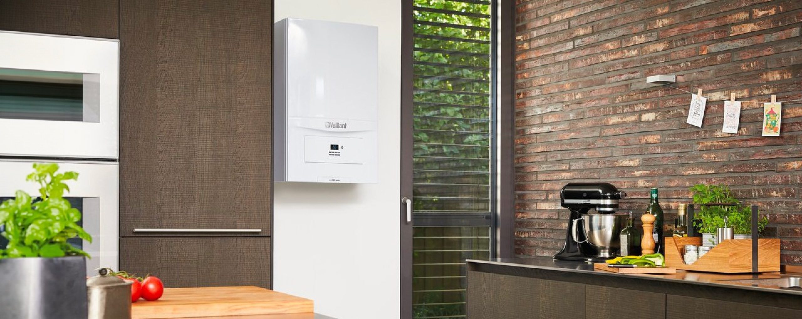 Caldaia vaillant installata cucina casa